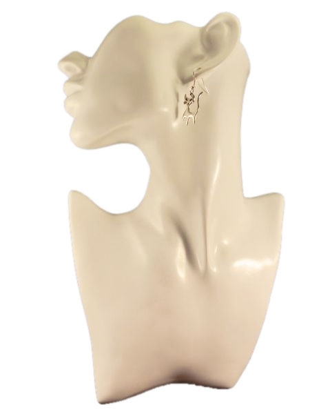 Katzen Ohrringe Vintage Optik Cat Mietze